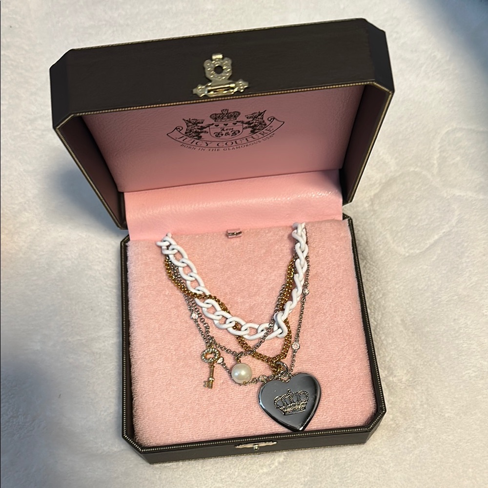Juicy couture charm necklace